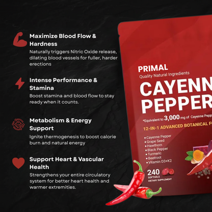 Primal Cayenne Pepper Softgels