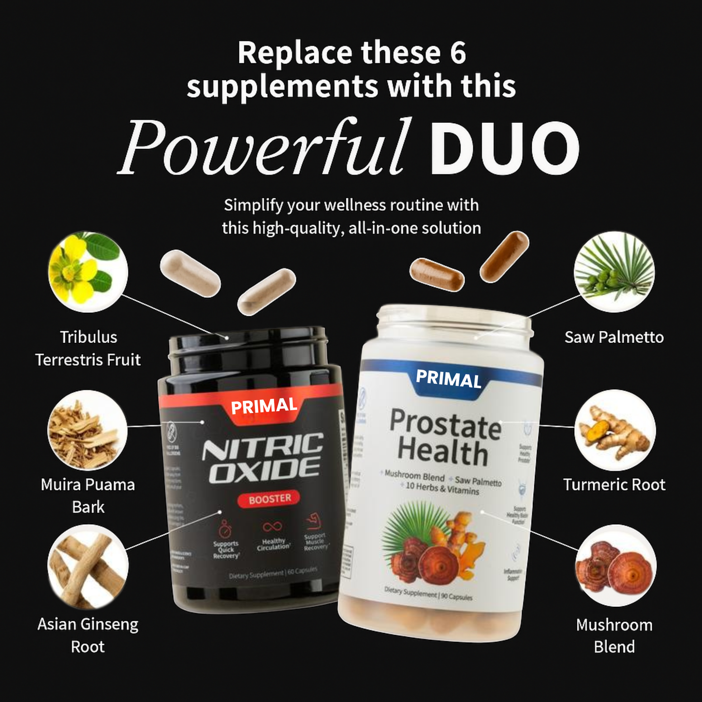 Nitric Oxide + Prostate Health - Ultimate Stack For Better Flow, Sleep, And Sex