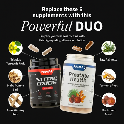 Nitric Oxide + Prostate Health - Ultimate Stack For Better Flow, Sleep, And Sex