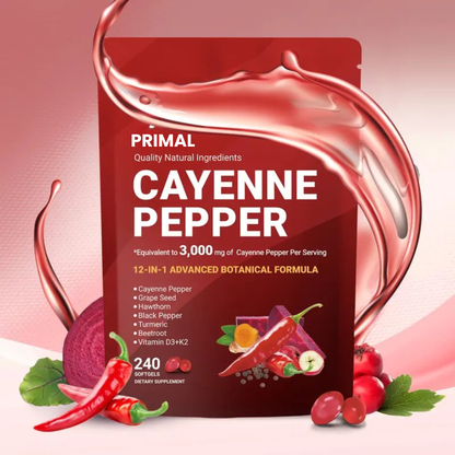 Cayenne Pepper Softgels Supplement (240 Softgels /1 Bag)