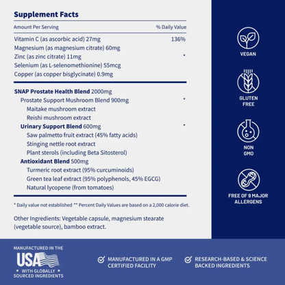 Ultimate Men's Health Trio - Testo Booster + Prostate Health + Nitric Oxide Booster - Supports Testosterone Production - D-Aspartic Acid & 14 Plants - 3rd Party Tested - Boost Blood Flow & Stamina - Muscle Mass & Performance Booster