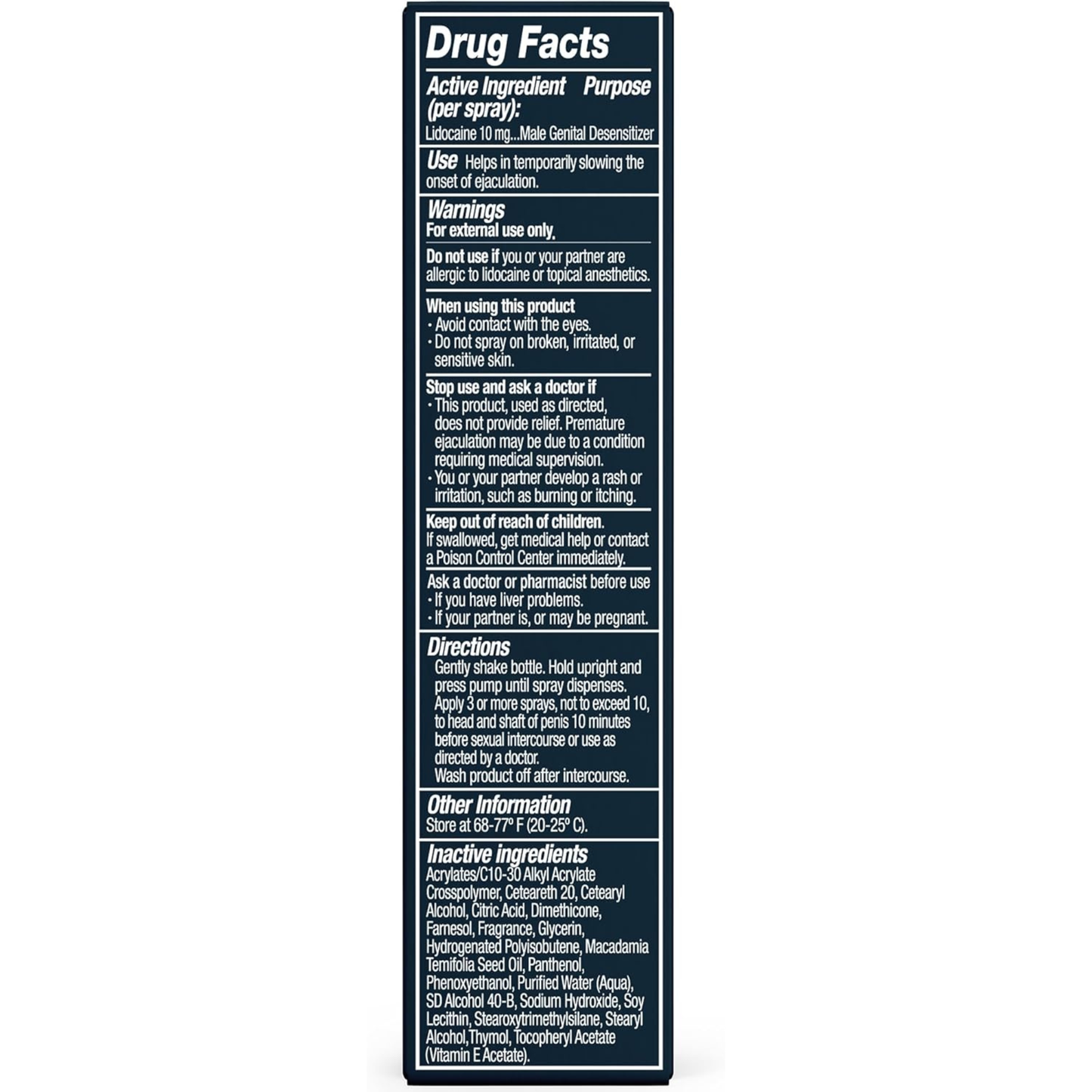 Climax Delay Spray | 2.6 ml