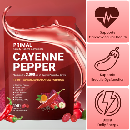 Primal Cayenne Pepper Softgels