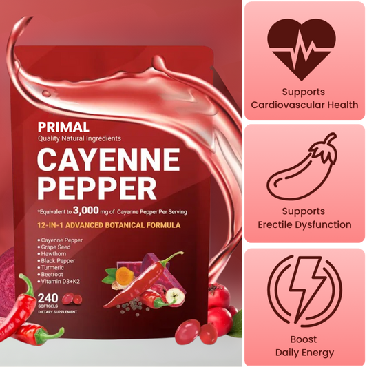 Primal Cayenne Pepper Softgels