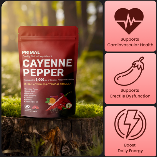 Primal Cayenne Pepper Softgels